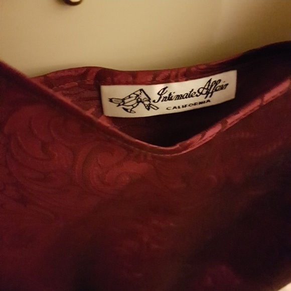 Vintage Intimate Affairs Cali Satin Damask Lingerie Sleep Loungewear Luxury Sexy - Picture 5 of 9